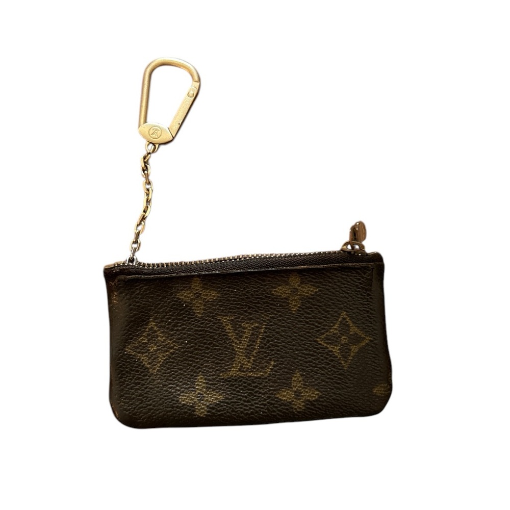 Louis Vuitton LV Monogram Canvas Key Chain Coin Wallet Pouch - Picture 4 of 7